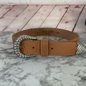 Vintage Genuine leather belt made in USA size Medium